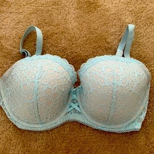 Victoria Secret baby blue bra size 34 DDD.